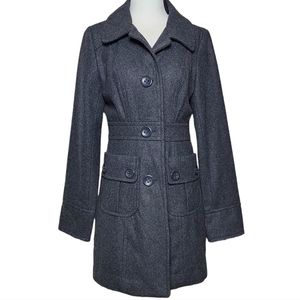 Anthropologie Gray Pea Coat